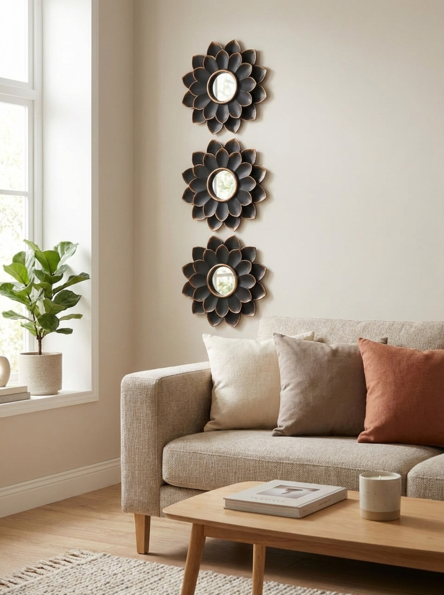 Pack Espejos Decorativos Flor de Loto