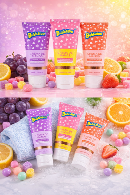 Crema de Manos Bubbaluu - Hidratación Máxima (100ml) 🍭✨