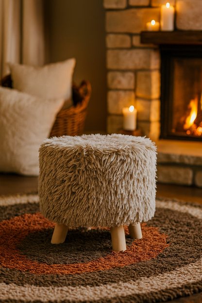 Puff Acolchado Asiento/Apoya pies Variedad de colores