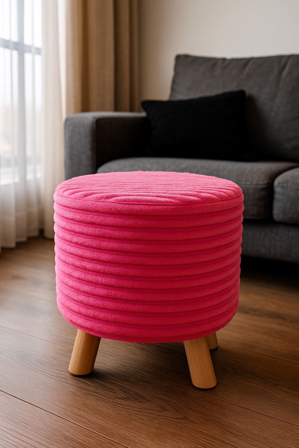 Puff Acolchado Asiento/Apoya pies Variedad de colores