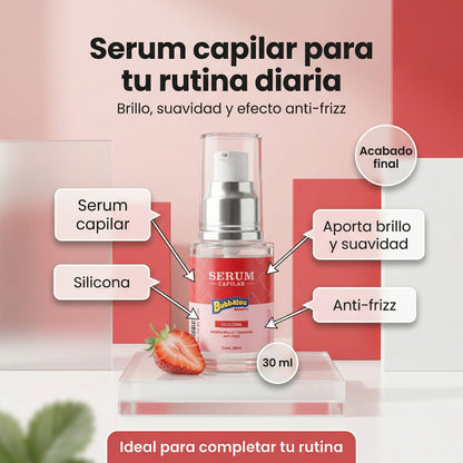 Cuidado Capilar Bubbaluu Frutilla🍓: Glicerina + Colágeno para un Cabello Suave y Brillante