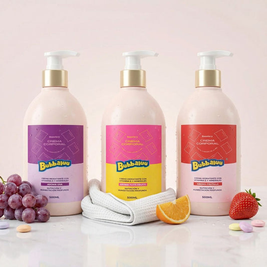 Crema Corporal Bubbaluu 500ml – Hidratación Profunda con Vitamina E y Minerales